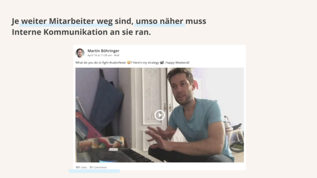 Martin Böhringer im Zimmer seiner Kinder bei einer Videoansprache