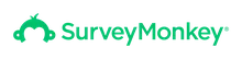 Green SurveyMonkey logo with a stylized monkey face icon on the left and the text "SurveyMonkey" in bold on the right.