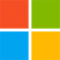 Four squares in a 2x2 grid, colored red, green, blue, and yellow, resembling a simplified logo design.