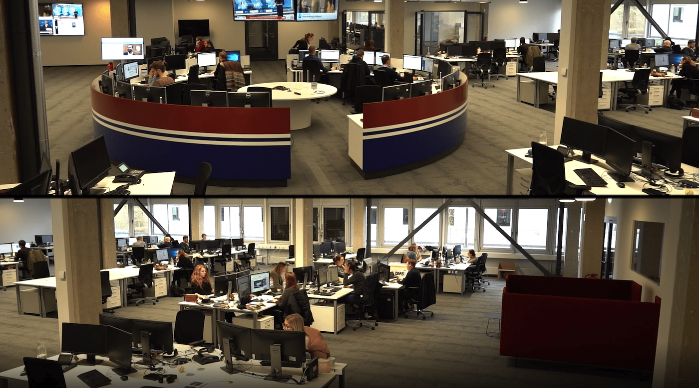 Der Newsroom des RedaktionsNetzwerks Deutschland RND