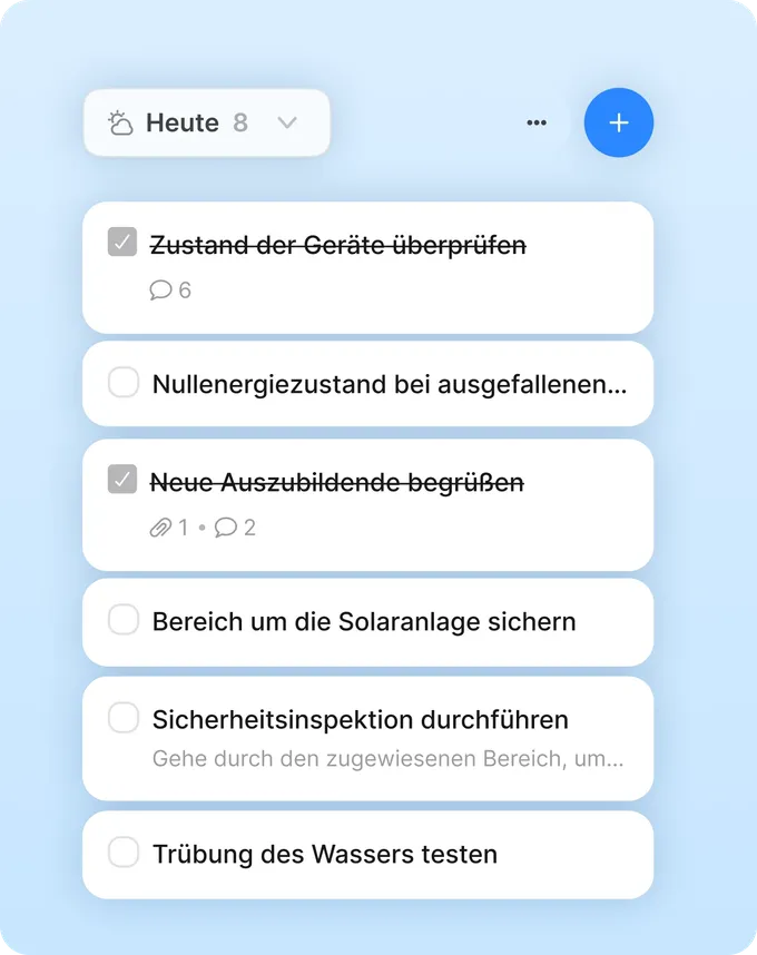 Tasks energy & utilities DE