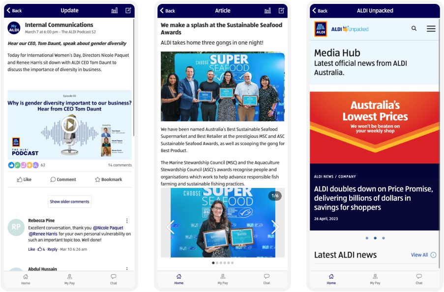 Screenshots app shop efficiency