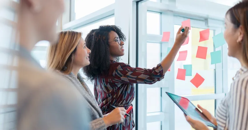 coworkers brainstorming ideas