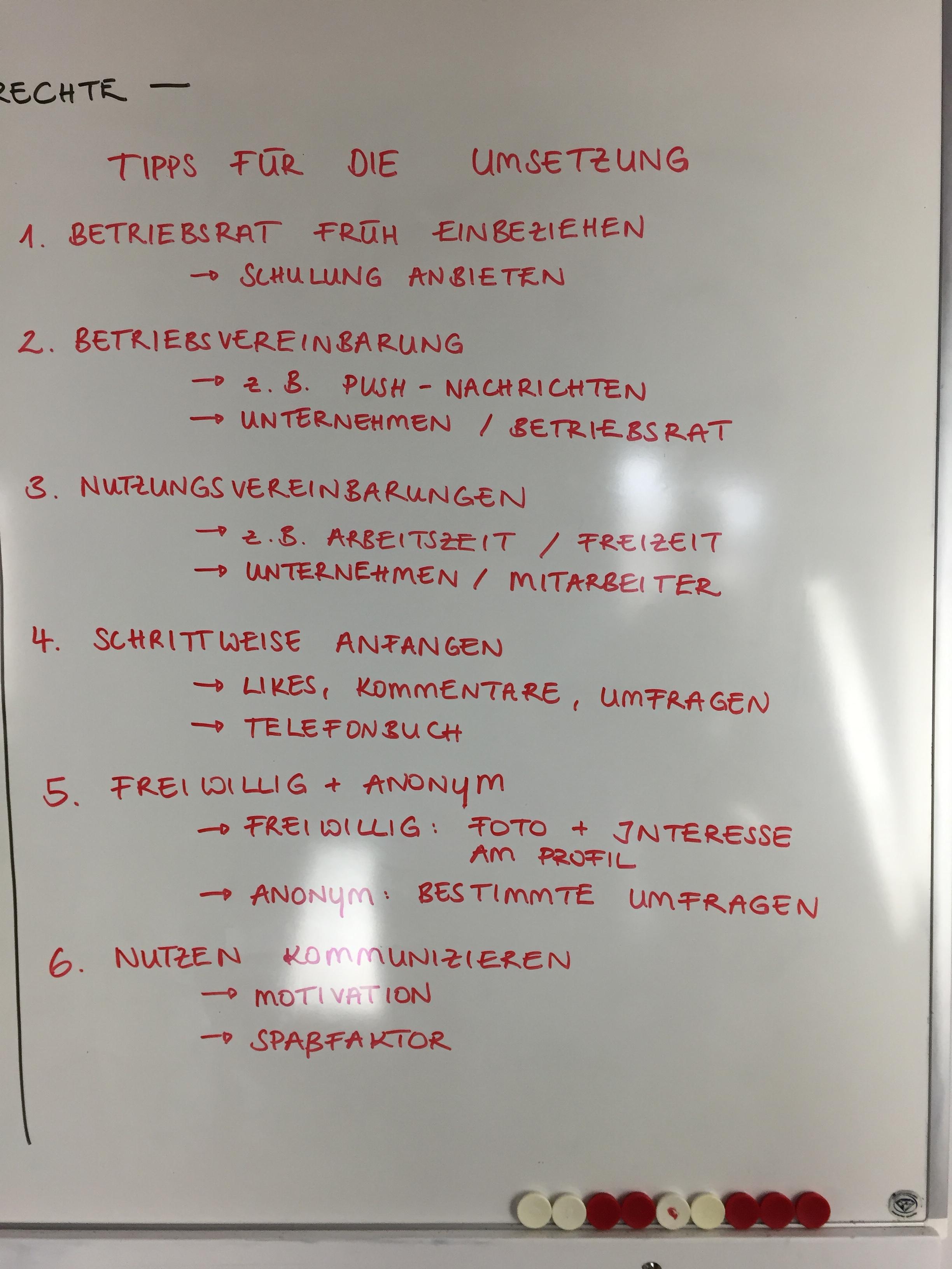 Betriebsrat_Tipps für die Umsetzung