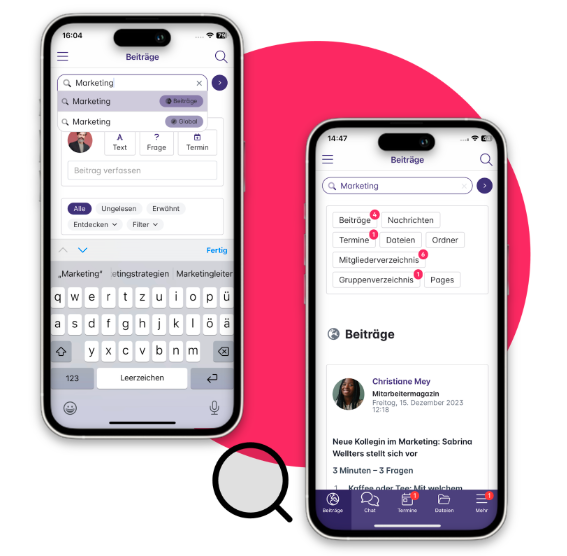 Mitarbeiter-App von tixxt