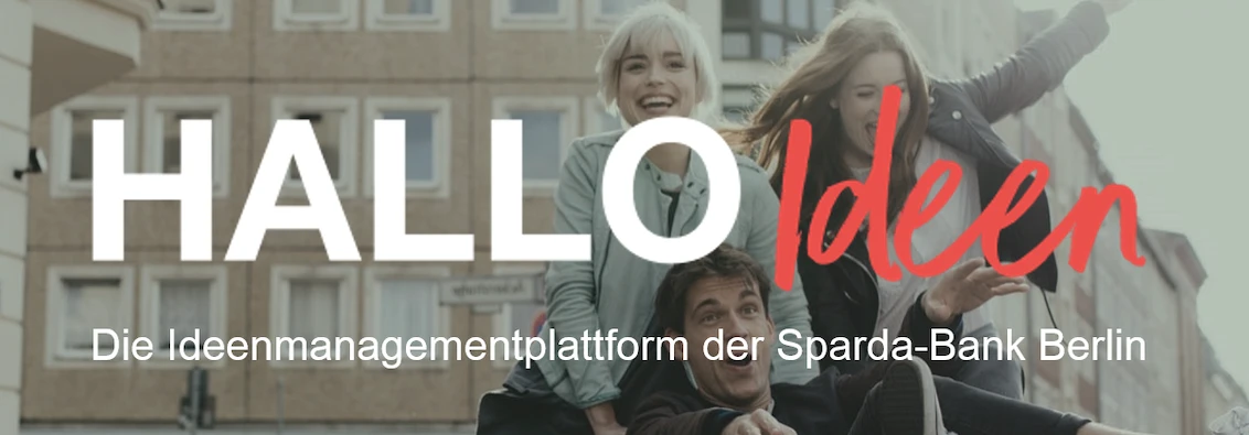 HALLO Ideen, die Ideenplattform der Sparda-Bank Berlin