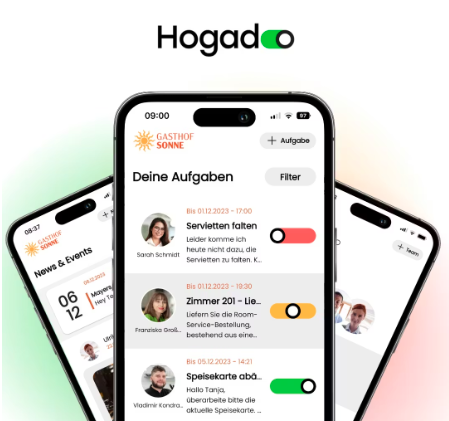Mitarbeiter-App von Hogado