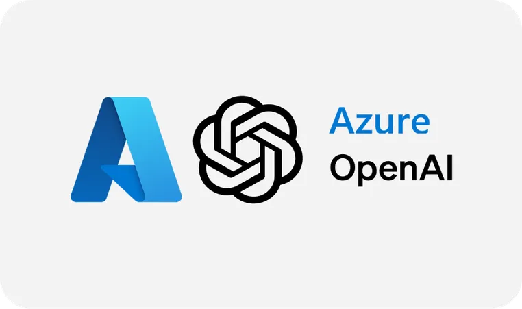 Azure and OpenAI logos side by side on a light background.
