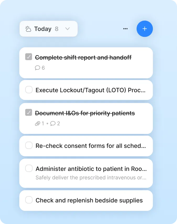 tasks