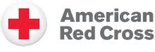 Logo of the American Red Cross with a red cross symbol inside a white circle and the text "American Red Cross" in gray.
