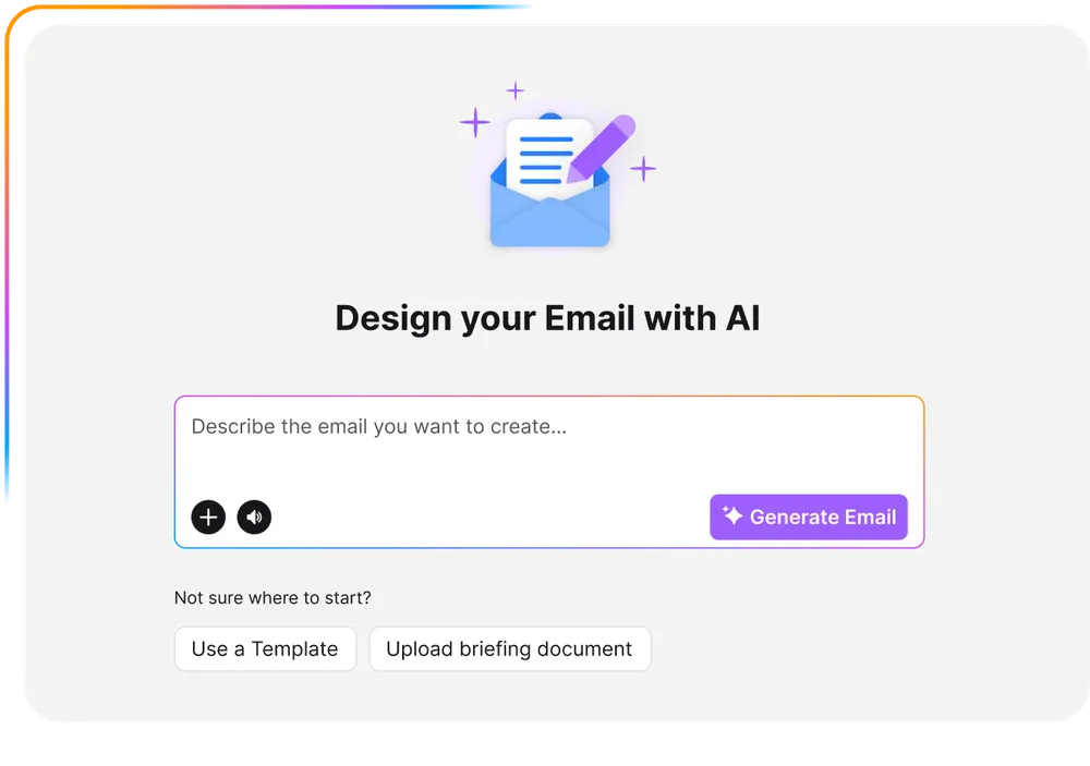 Staffbase Email prompt-based email creation