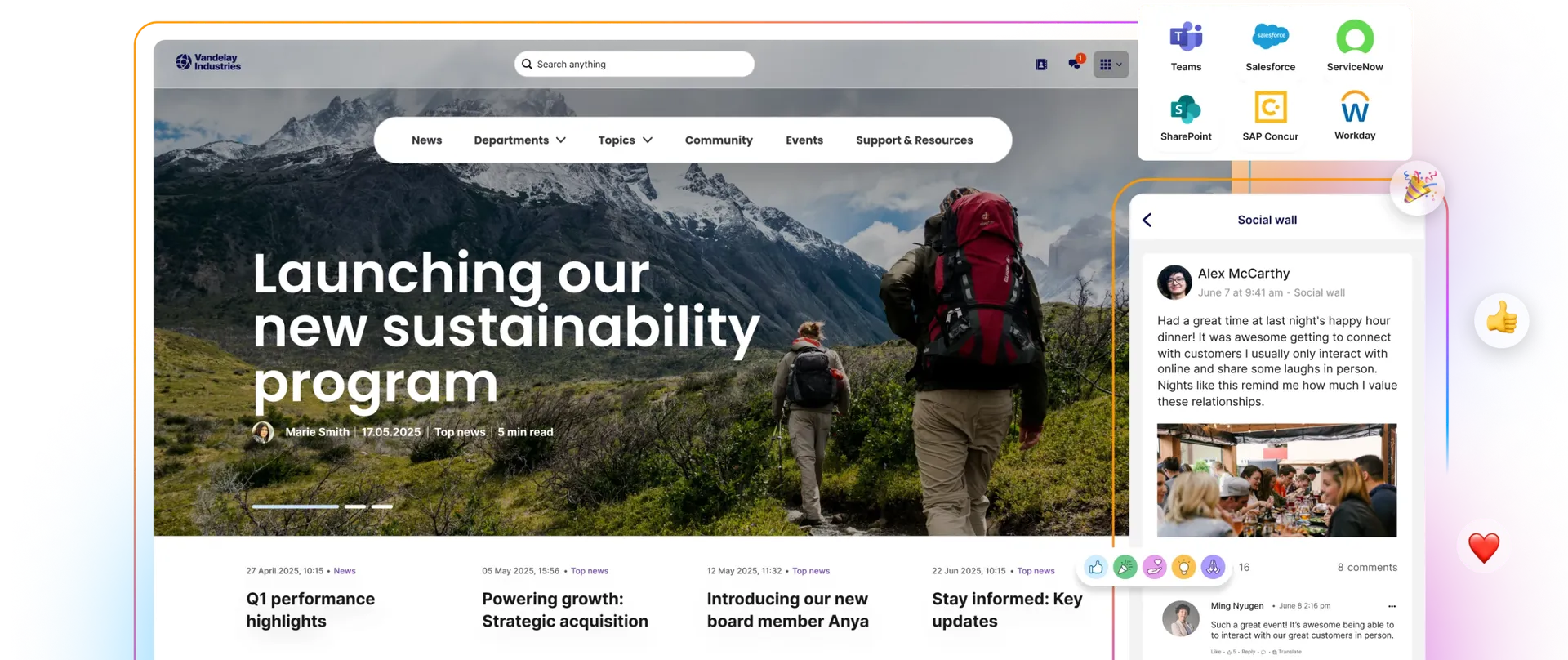 Staffbase Intranet Preview
