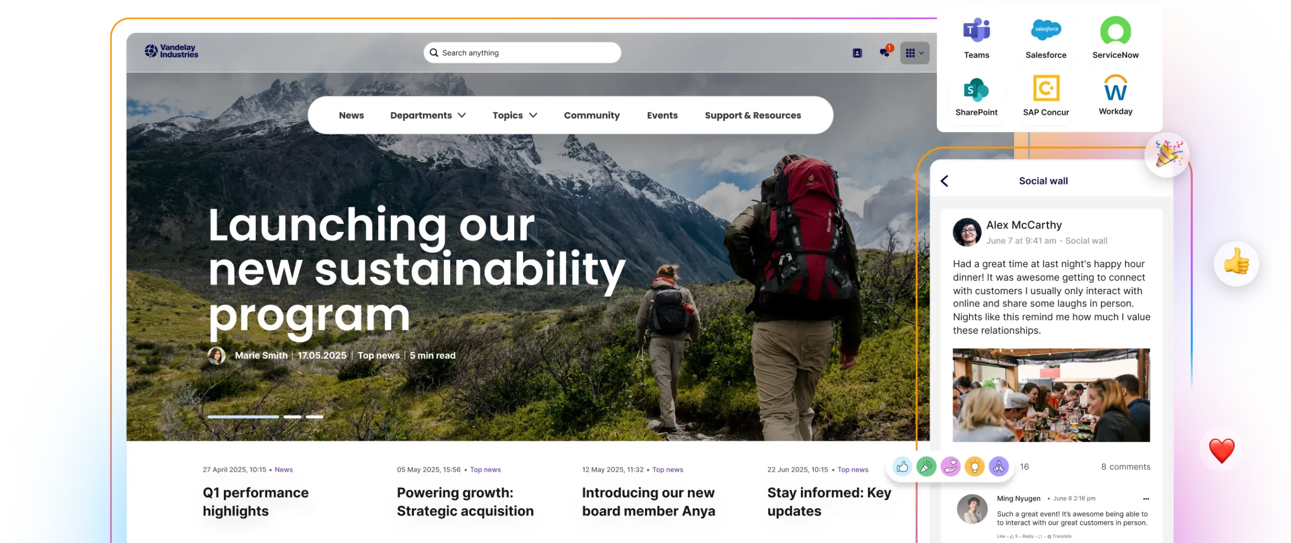 Staffbase Intranet Preview